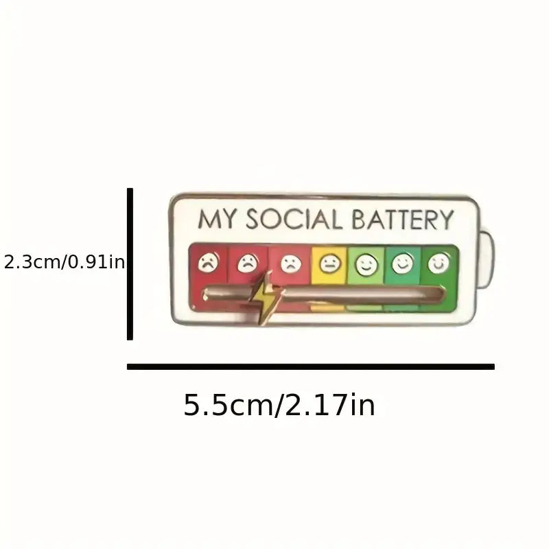 Expressive Interactive Mood Brooch Pin - Fashion Statement
