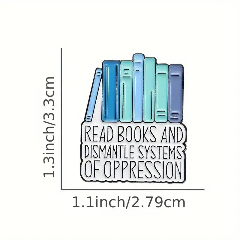 "Read Books" Empowerment Enamel Pin