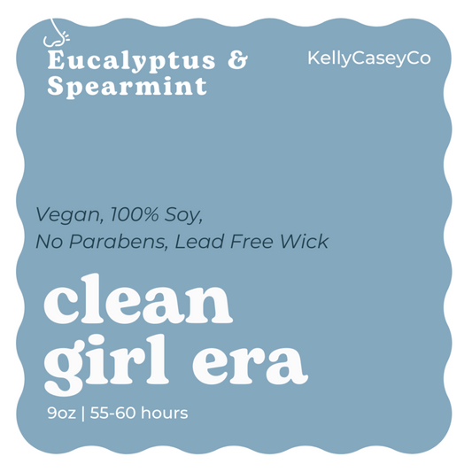 Hand-Poured, Soy, & Vegan Candle: Clean Girl Era