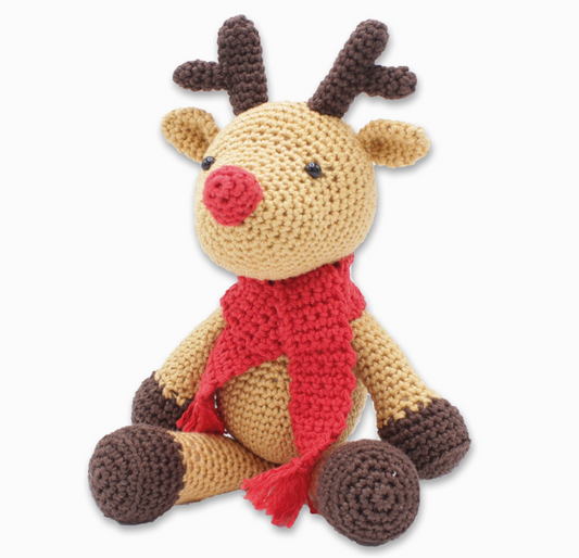 Learn to Crochet Kit: Reindeer Named Rudolf