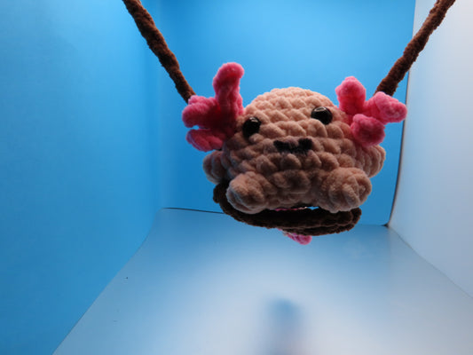 Water Animal on a Swing: Pink Axolotl