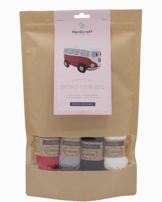 Learn to Crochet Kit: Retro Van Red