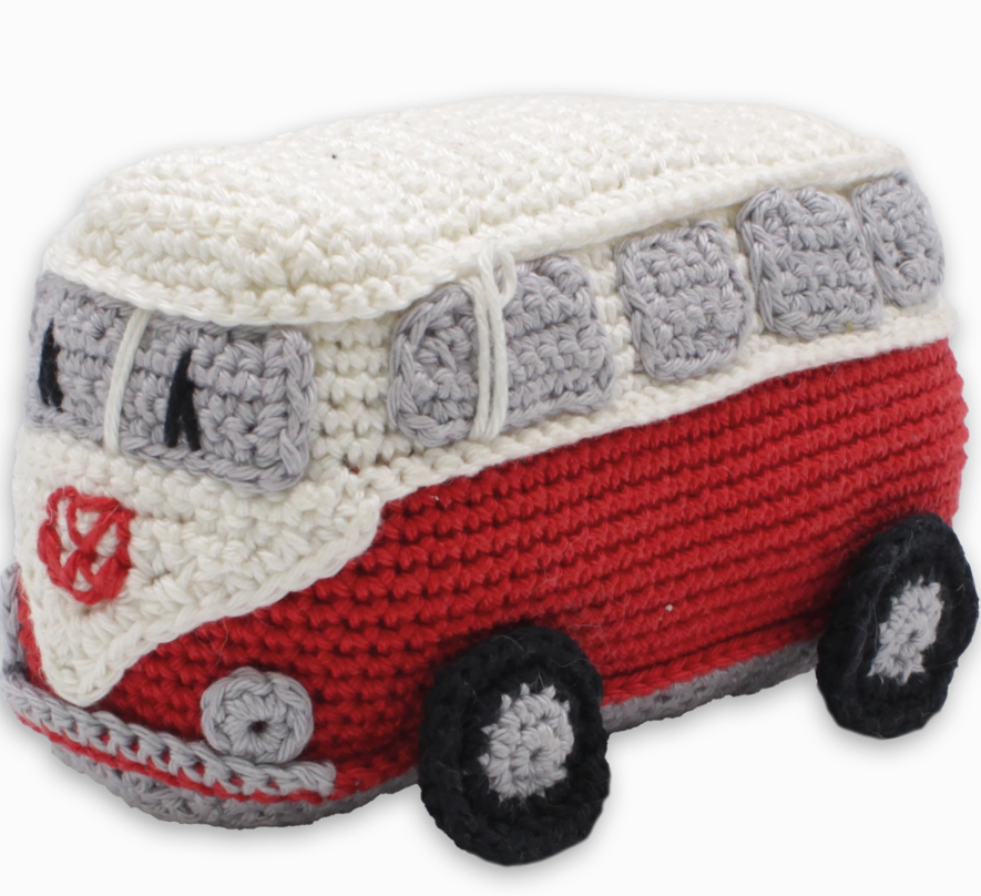 Learn to Crochet Kit: Retro Van Red