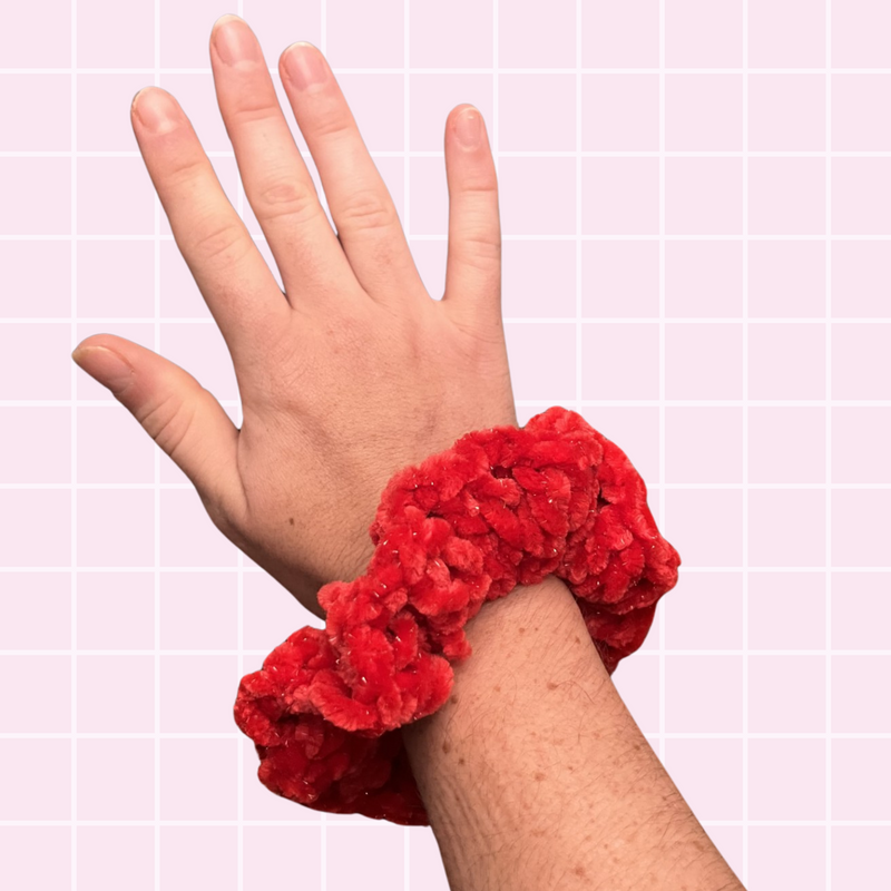 scrunchie, fire (red)
