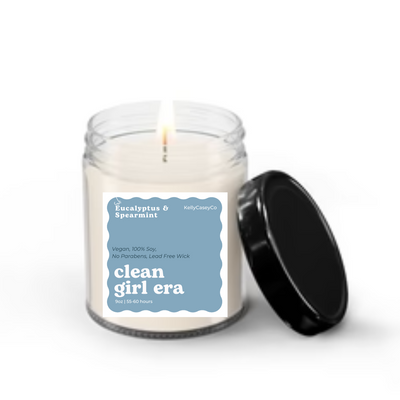 Hand-Poured, Soy, & Vegan Candle: Clean Girl Era