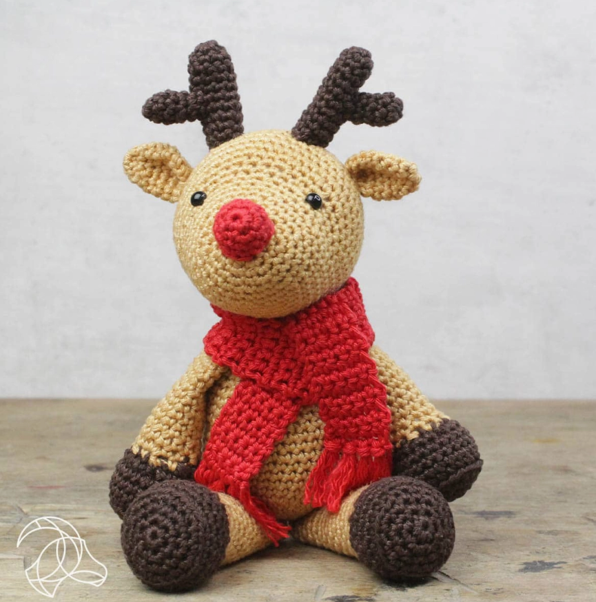 Learn to Crochet Kit: Reindeer Named Rudolf