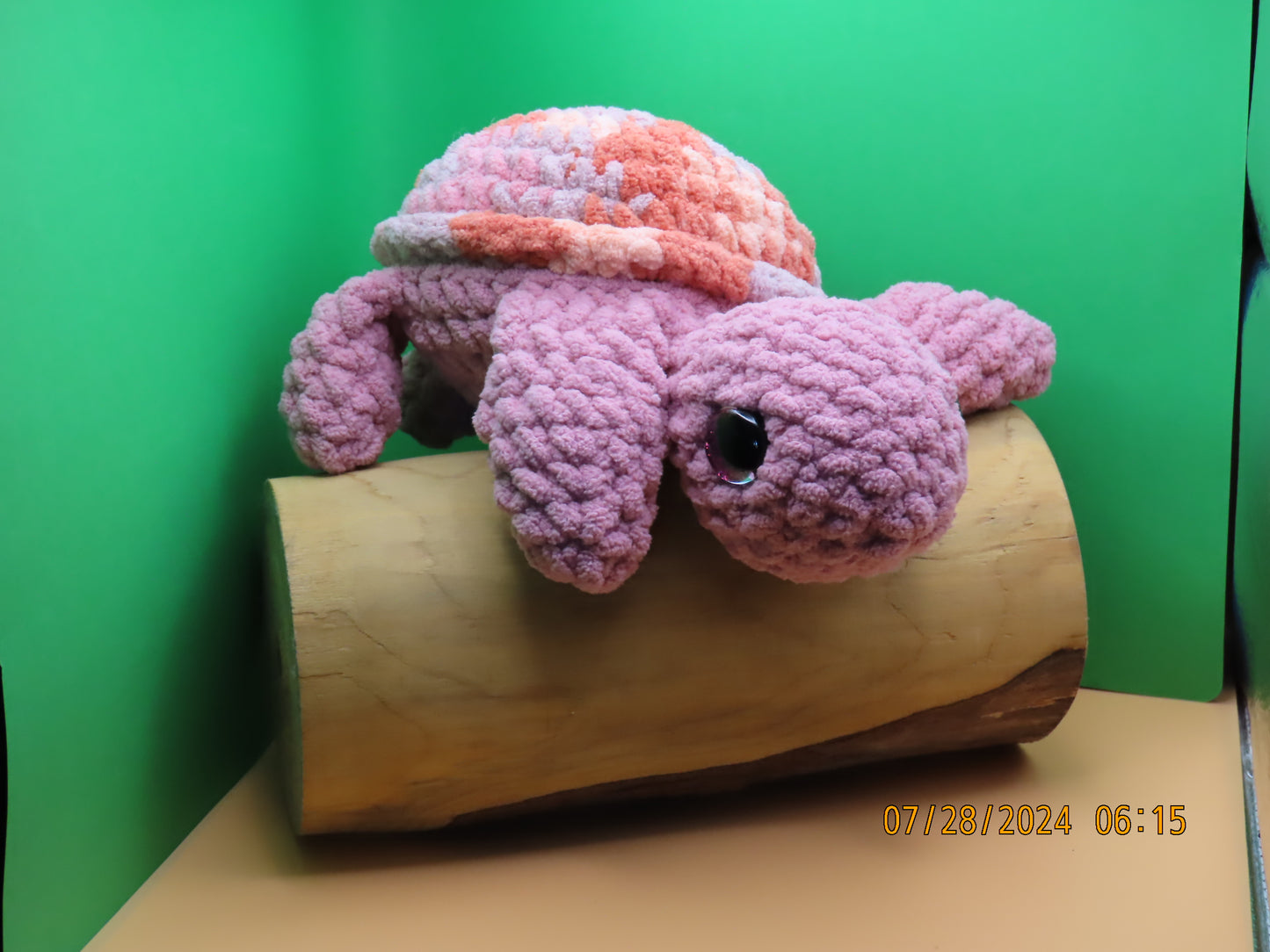 CUSTOM ORDER: Large Crochet Turtle