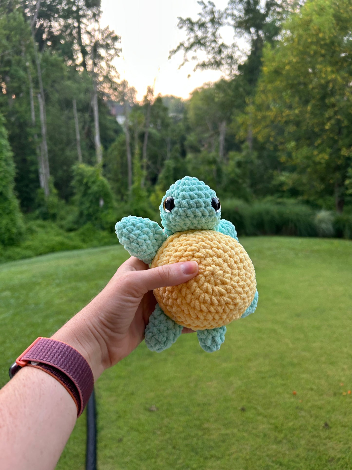 CUSTOM ORDER: Small Crochet Turtle