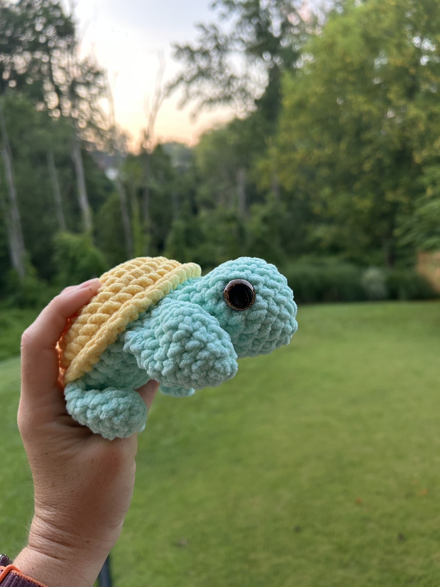 CUSTOM ORDER: Small Crochet Turtle