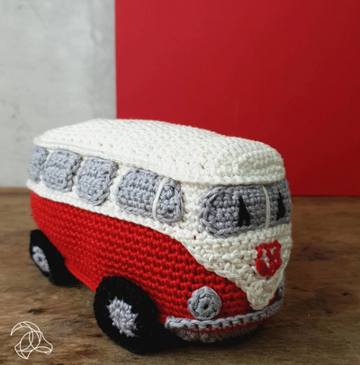 Learn to Crochet Kit: Retro Van Red
